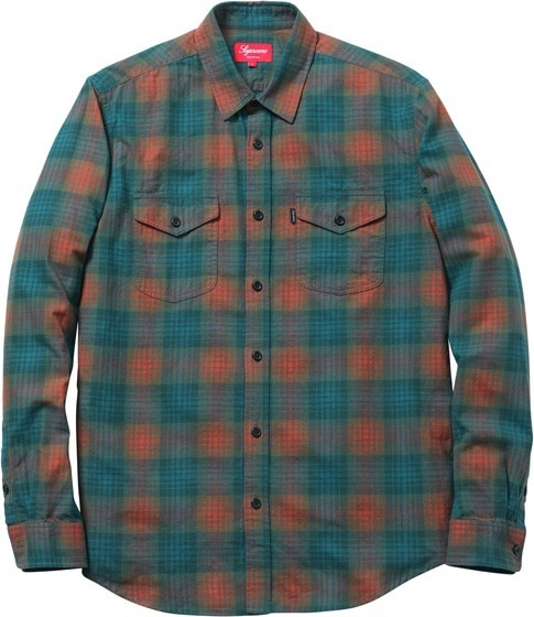Ombre Plaid Shirt